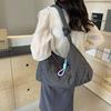 Casual Large Capacity Bag for Women  New Fashionable and Versatile Nylon Tube Cotton Jacket  Crossbody Bag  One-shoulder Cloth Bag