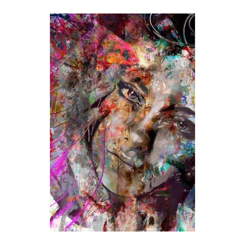 Abstract Graffiti Art Canvas Painting Pop Art Canvas Posters Modern Girls Wall Art Pictures For Living Room Wall Decor Background Wall Decoration