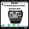 9-дюймовый экран для Hyundai Santa Fe 3 Grand lX45 2013-2016 Car Carplay Видеоплеер GPS IPS Навигация Мультимедиа Стерео 4G LET
