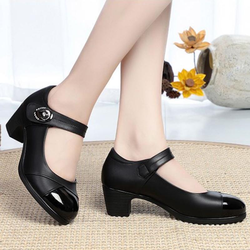 Zapatos de mujer женская мода милый круглый носок студенческая школьная удобная обувь женская повседневная обувь для работы в гостинице весна и осень ba04