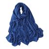 Women Headscarf Solid Color Soft Breathable Wide Head Wrap Versatile