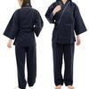 With Easy To Put On and Take Top and Bottom Front Suitable for Sleepwear Navy [QQOLi] [Designed Caregivers] Loose-fitting Samue-style Pajamas, Off,