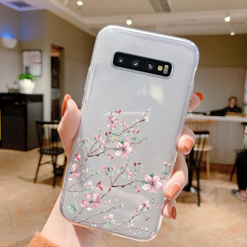 For Samsung Galaxy S10 Plus S10E Phone Case Shockproof Silicone Soft Funda Cute Transparent Bumper Coque For Samsung S10 S10+
