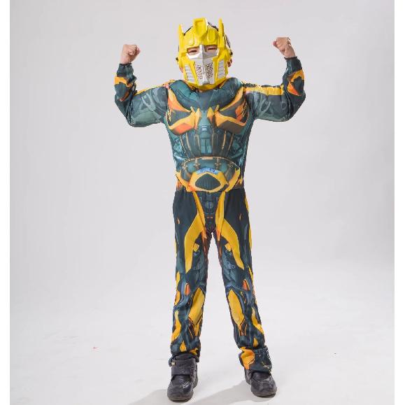 Boys Optimus Muscle Prime Fancy Dress American Boy Superhero Purim Halloween Book Week Child Captain Costume