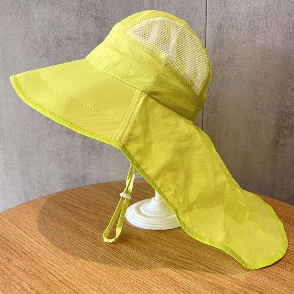 Solid Color Sunscreen Fisherman Cap Shawl Summer Sun Hat Casual Children Bucket Hat  Travel