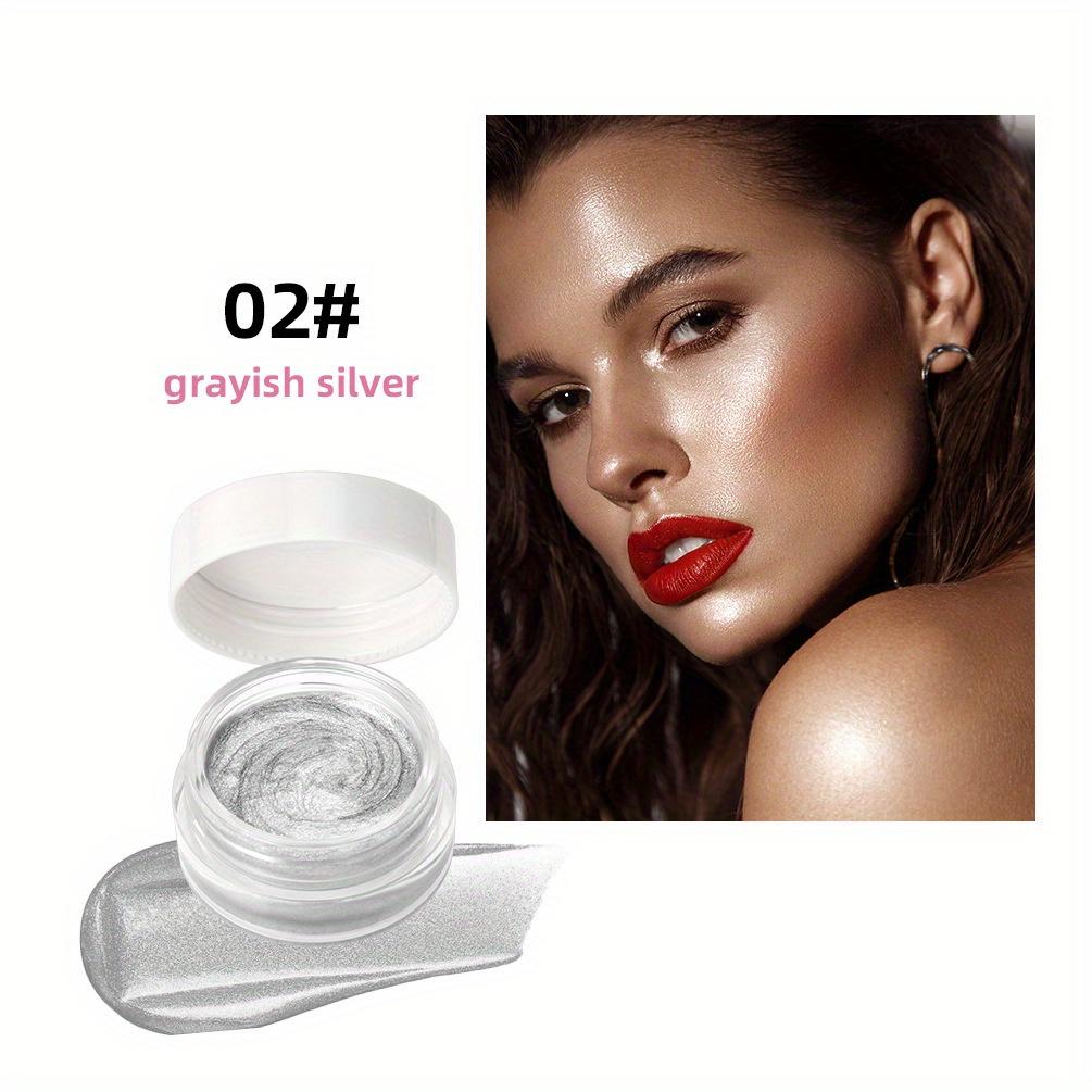 Крем-хайлайтер с металлическим эффектом, шампанское золото, серовато-серебристый, розовое золото, хайлайтер для лица и тела, мерцающий макияж для щек, губ, глаз, стойкий