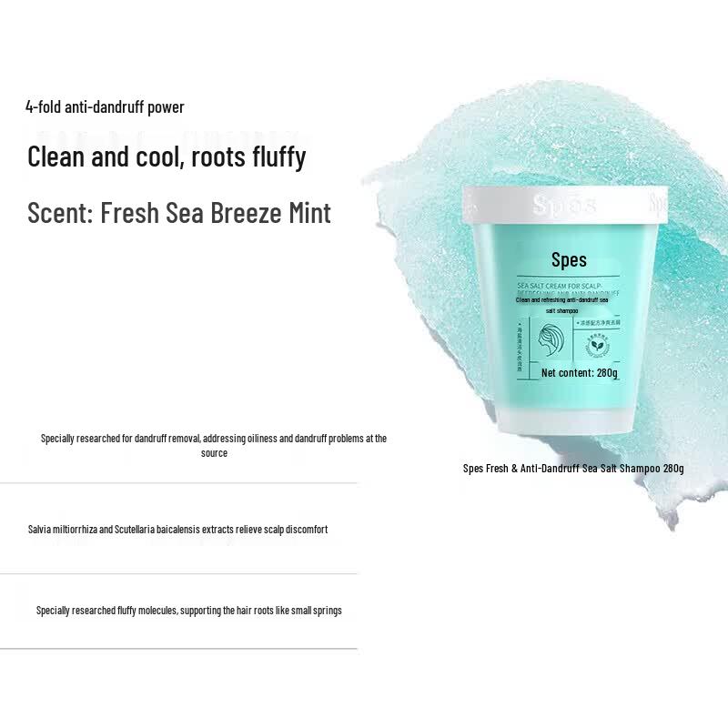 Spes Refreshing Anti-Dandruff Sea Salt Shampoo 280g