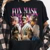 Футболка с маской лисы Kotoyuki Футболка с узором из хоррор-игры Подарок для унисекс и унисекс-геймеров и фанатов Короткий рукав