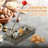 Walnut Cracker Stainless Steel Nut Opener Tool with Adjustable Jaw Efficient Pecan Cracker Tool for Almond Hazelnut Chestnut