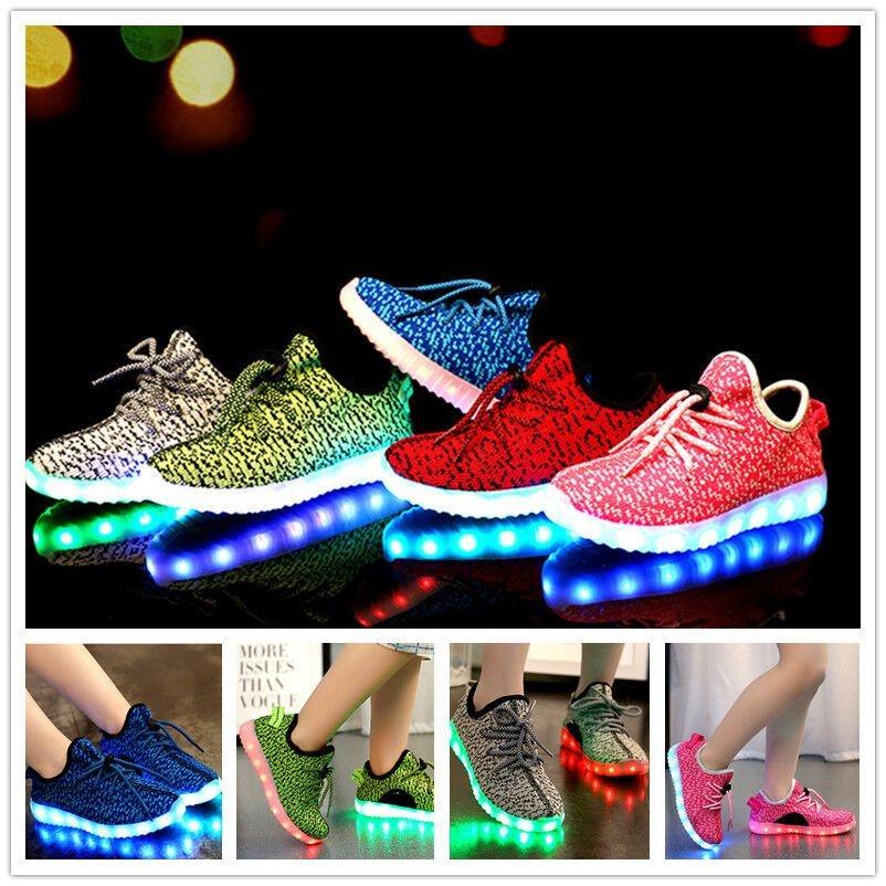 Luminous Sneakers Led Usb Charge Children Low Cut Shoes Fashion Casual Gift