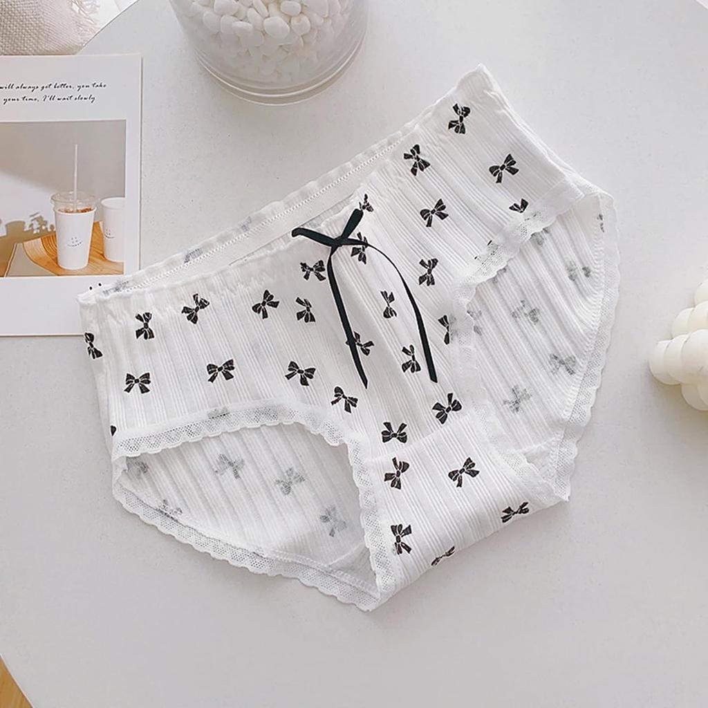 AZBESCZ Thong Panties Bikini Natural Breathable and Stretchy Women's [Cotton, Skin-Friendly, Smooth, Sexy] Low-Rise Panties, Women's Underwear,