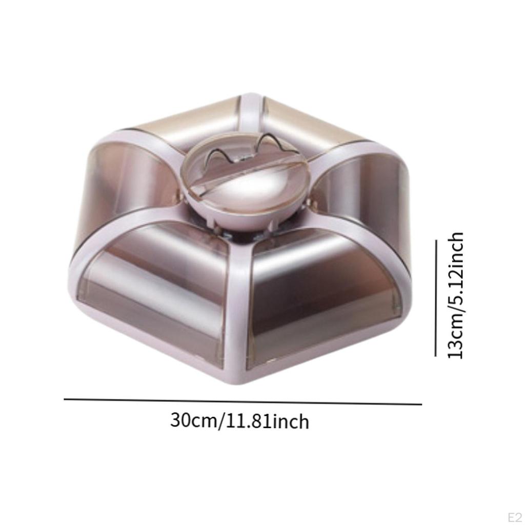 Ящик для хранения закусок, поднос для десертов, прозрачная крышка, 7 отделений, сервировка еды