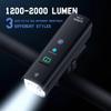 SoRider Велосипедный фонарь BR 2000 AI 1200 люмен, высокая яркость, многофункциональный, IP6, дорожный MTB, безопасный для езды на велосипеде, передние фонари