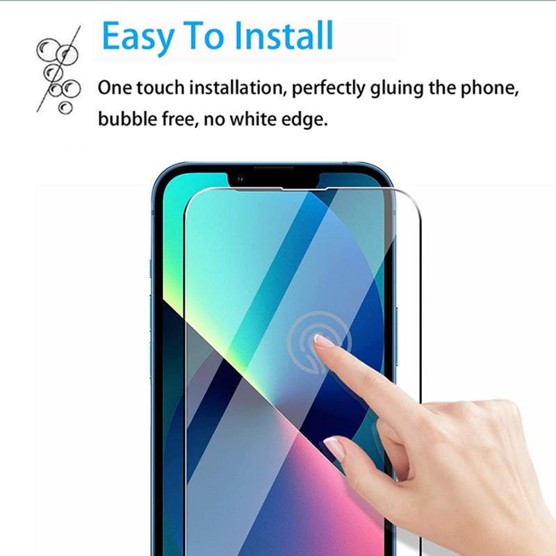 2 шт. 9H Премиум закаленное стекло защитная пленка для экрана для Iphone 6 6s 7 8 Plus X Xs XR 11 12 13 Pro Max 15 14 Pro Max стекло