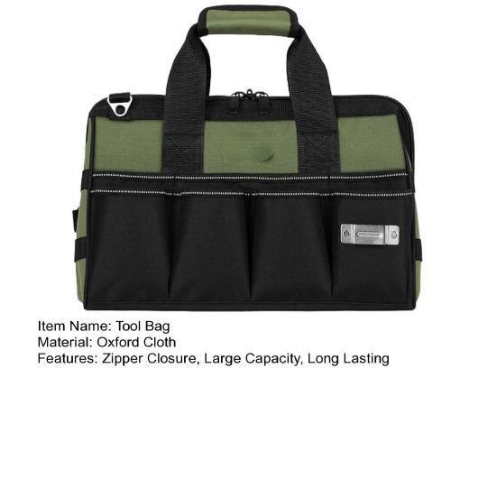 Сумка для инструментов Yousheng Heavy Duty, органайзер для хранения с ручкой, застежкой-молнией, 16 карманов, большая вместимость, сумка для хранения инструментов