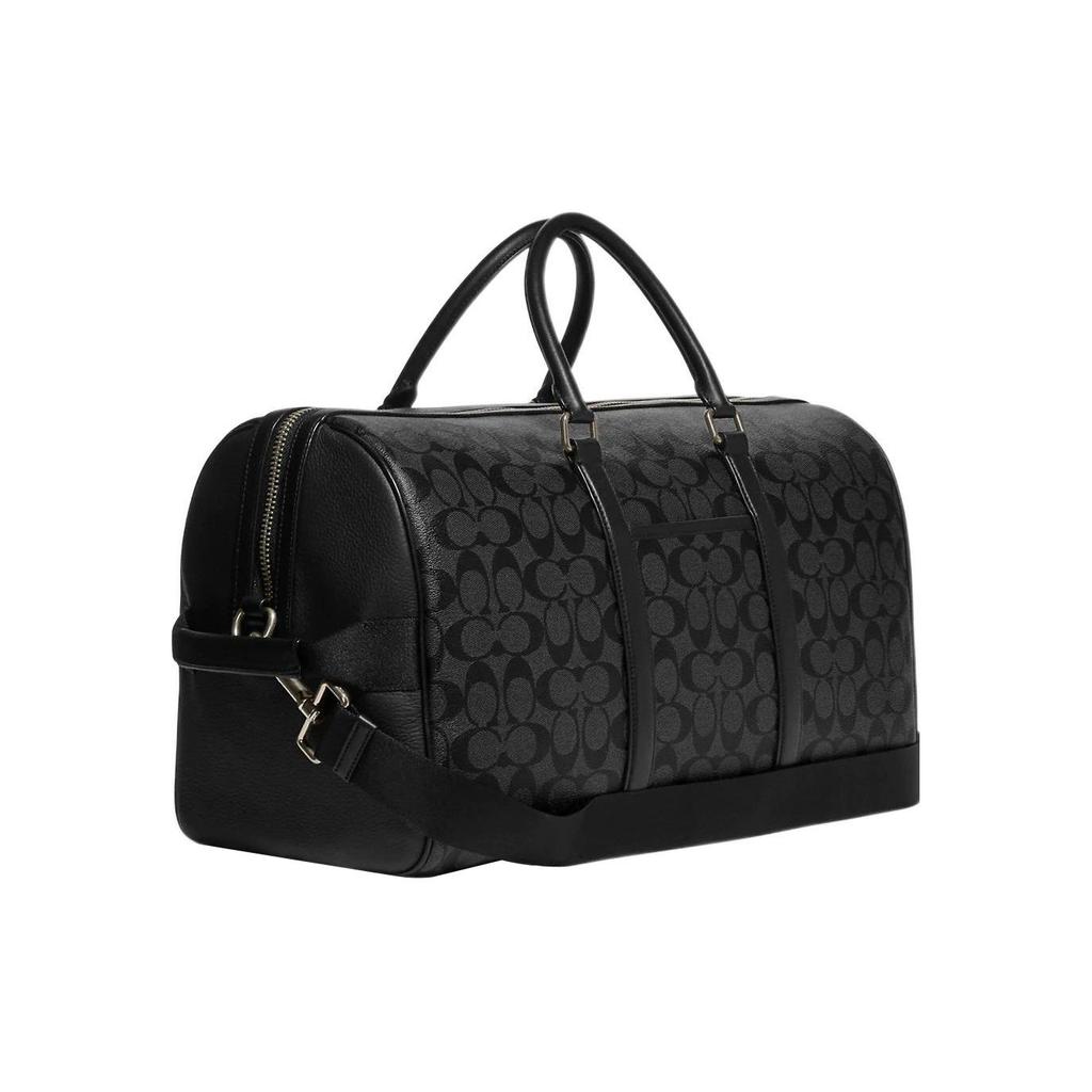 Coach Venturer 45 Classic Monogram Print Zipper Closure Ski Patch Canvas And Leather Crossbody Bag Large Men crossbody bag Black CE553-QBPHT