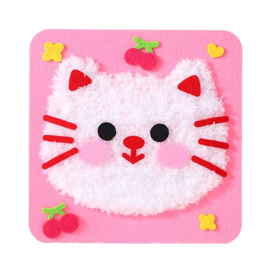 1 комплект, набор для вышивки кукол с мультяшными животными, набор для шитья своими руками для начинающих детей и взрослых, набор для шитья из пряжи «Обезьяна, тигр, кошка, панда, лев, слон, олень, свинья, утка»