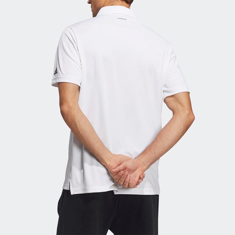 Adidas Polo Shirts Men's White Polo Collar Moderate Straight Fit GN0810