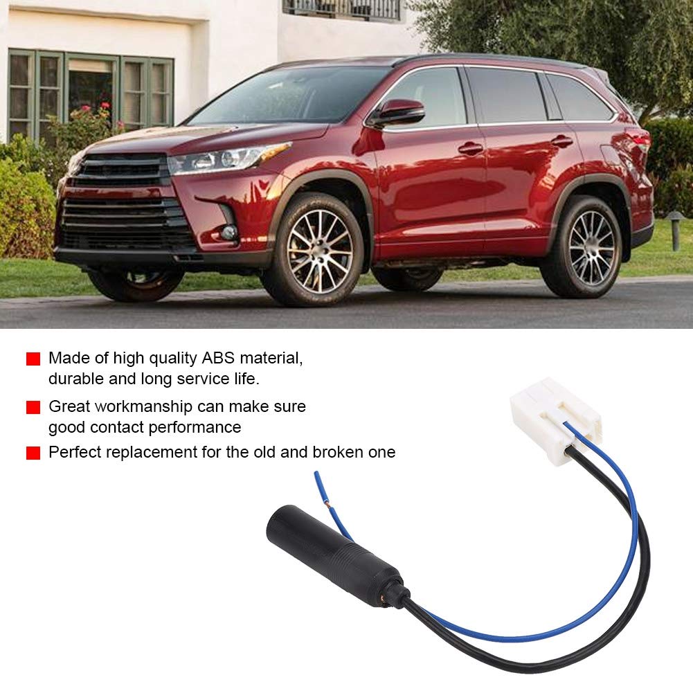 Toyota Radio Antenna Conversion Cord, ABS Car CD Player Radio Antenna Adapter Male Cable