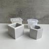 Горшки для цветов с отверстием Силиконовые формы DIY Шестиугольные Формы Горшки для цветов Формы для смол Квадратные Формы для кашпо с суккулентами Формы для литья