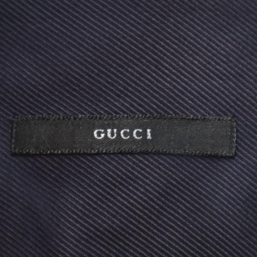 Gucci Сделано в Италии Рубашка с длинным рукавом S Синий система Мужская Б/у