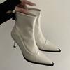 Модные Осенне-Зимние Тонкие Каблуки Женские Ботильоны Модные Сексуальные Остроносые Стриптиз Вечеринка Современные Короткие Ботильоны Женские
