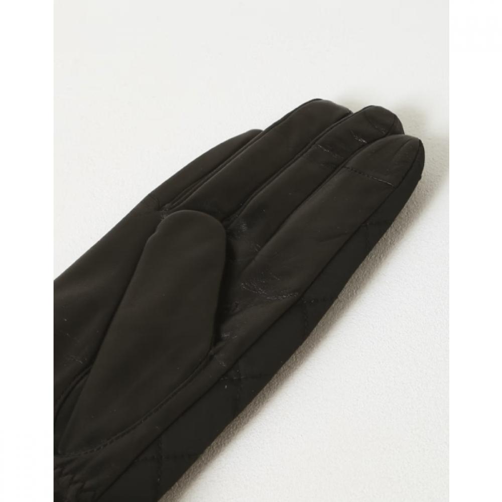DakS Women S Fake Fur Padding Leather gloveS Black Dcgv5f730bk