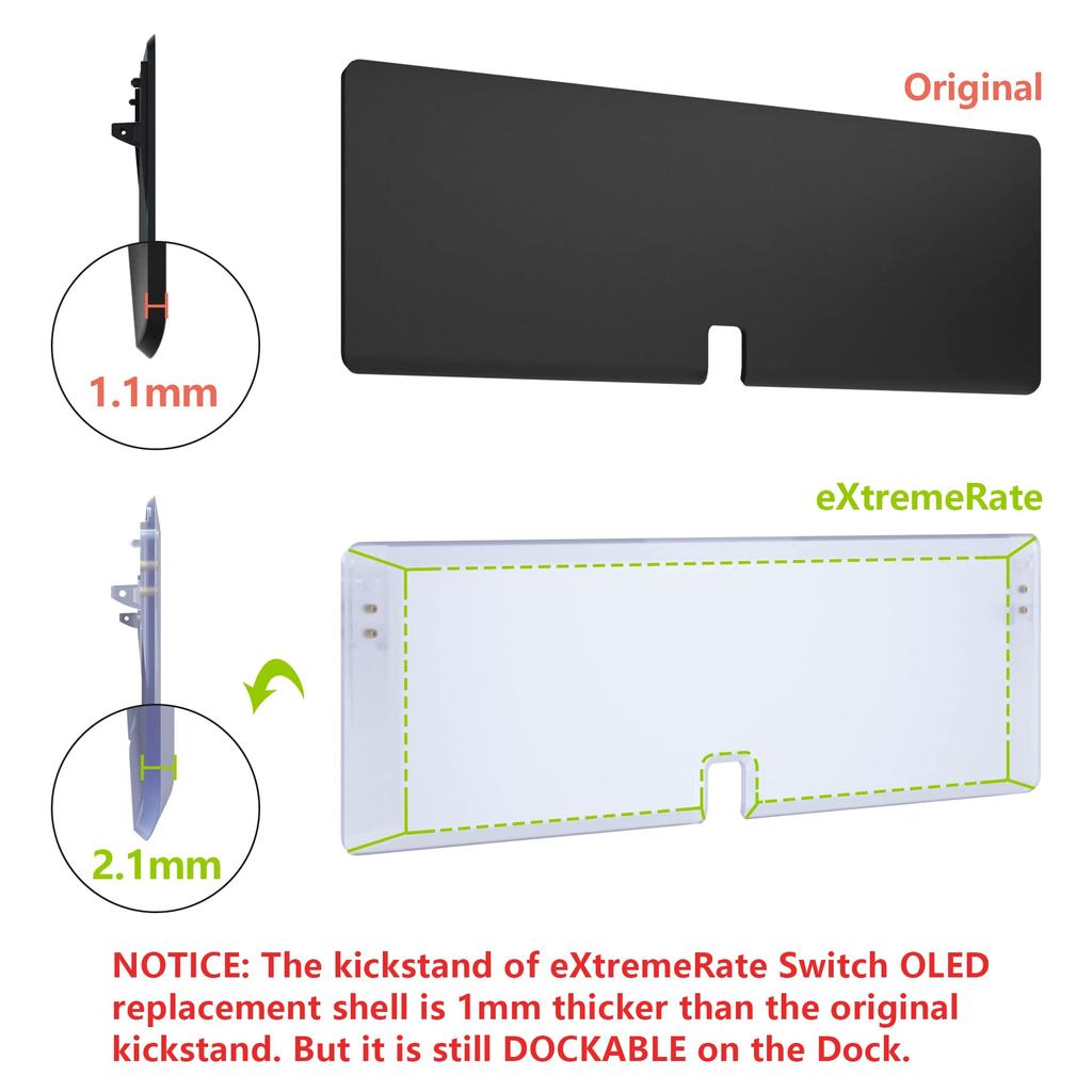 Не основной корпус Переключатель Переключатель совместим с OLED-контроллером Joycon Прозрачная задняя панель из материала совместима с Переключатель OLED ПК Переключатель поставляется