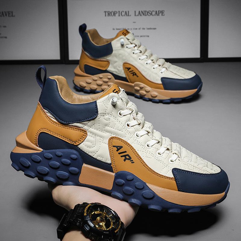 Мужские кроссовки на толстой подошве, кроссовки для папы, весенние, корейская версия, удобные для бега, кроссовки как у Форреста Гампа, дышащие, легкие, повседневные спортивные кроссовки