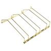 Dianoo 27.5cm Gold Wine Glass Rack, Under Cabinet/Shelf Wine Glass Holder, Stemware Rack, Wine Glass Storage Hanger, 3 Rows