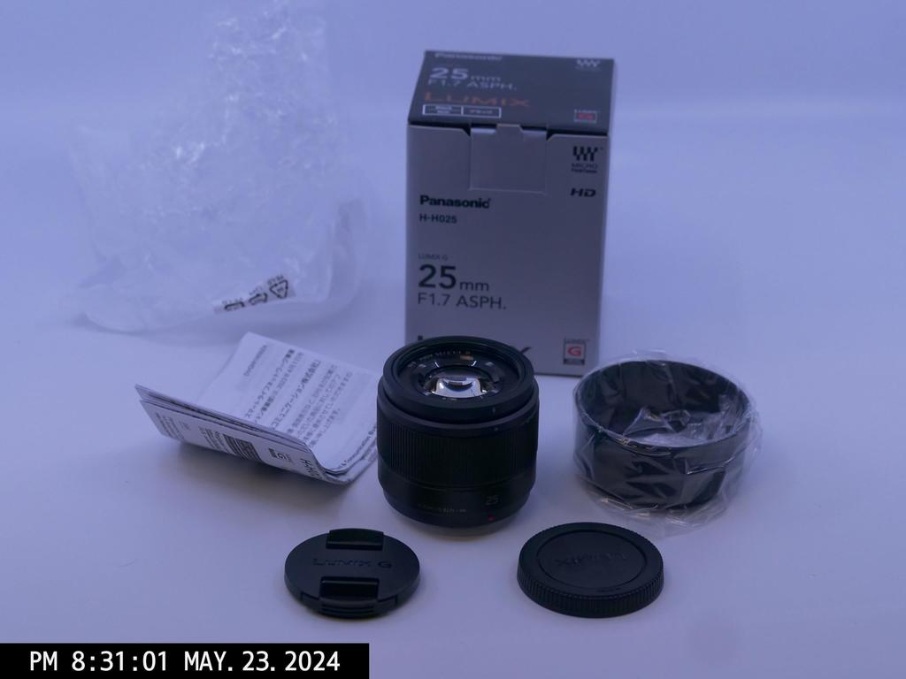 Panasonic Объектив с одним фокусом для Micro Four Thirds Lumix G Black 25 мм/ F1.7 ASPH. H-H025-K