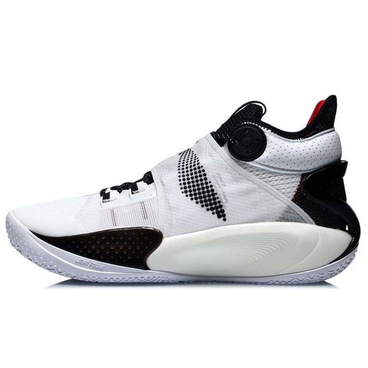 Li Ning Sonic 9 Shock Absorption Anti-Slip Mid-Top Basketball Shoes Unisex Sneakers White ABAR011-A