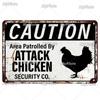 Vintage Chickens Slow Metal Sign Tin Sign Decoration Plaque Home Wall Decor Bar Sign Home Decor Poster Drop Shipping