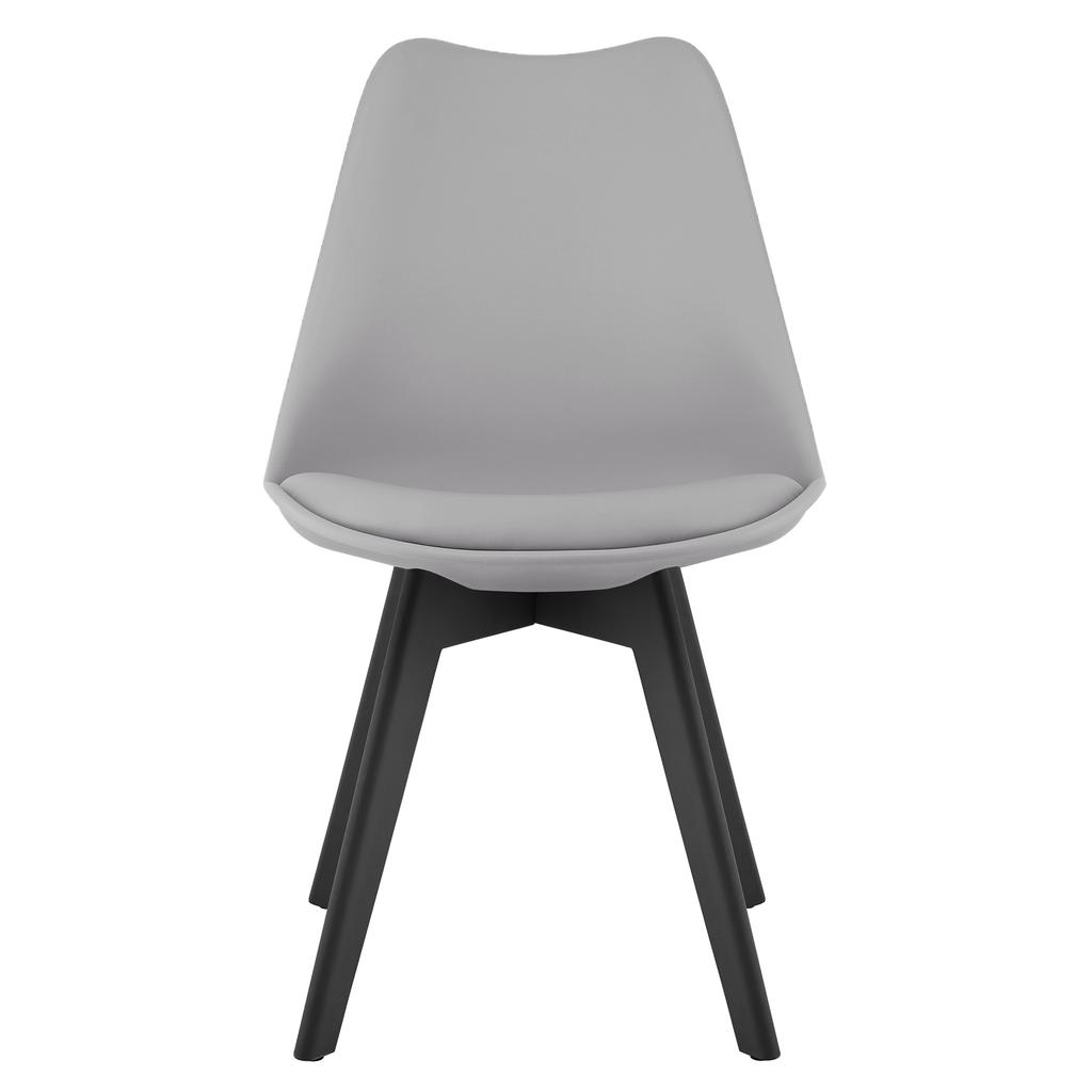 MARK chair - gray / black legs x 4