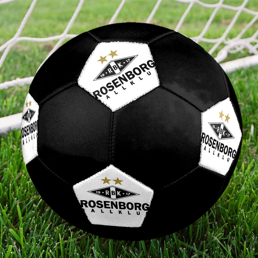 1PC Rosenborg Ballklub logo size 5 soccer ball PrahaIndoor Soccer Ball Colorful All Ages Machine Stitched PVC Competition Ready Durable High-Bounce