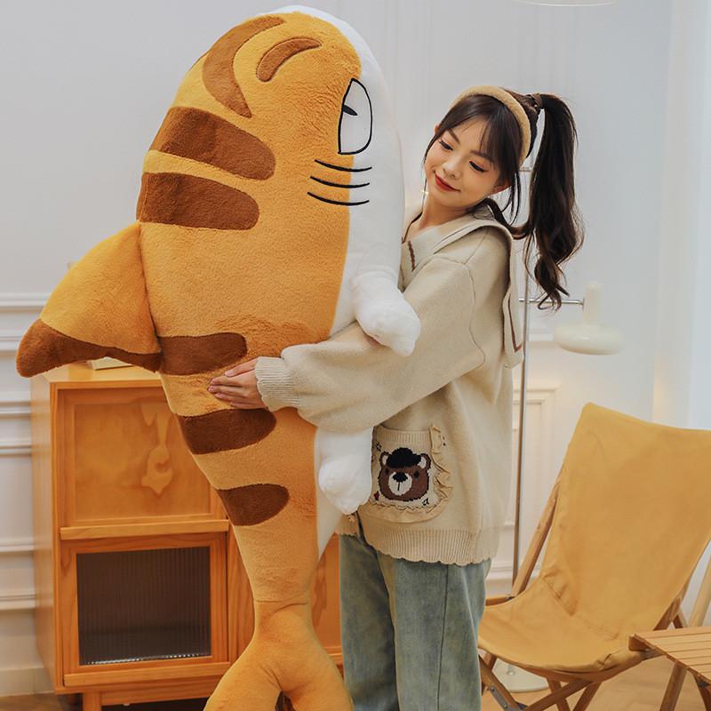 Plush Shark Cat Toy Cartoon Animal Stuffed Dolls Room Decoration Kids Gifts