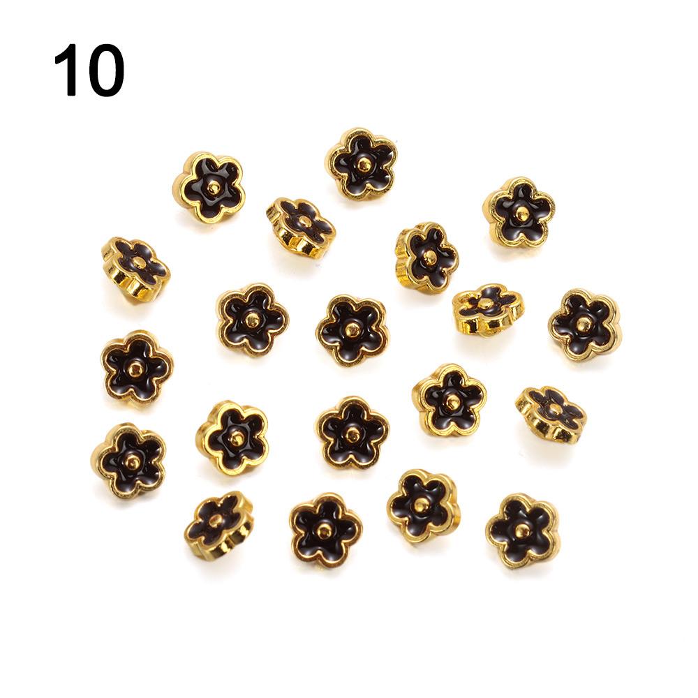20pcs 5.5mm Flower Buckles Handmade DIY Doll Clothes New Stuffed Toys Accessories  1/6 Doll