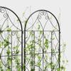 Rankgitter Metal 2 Piece Set For Inserting Rust Free Climbing Aid For Climbing Plants 50x150 Cm Black