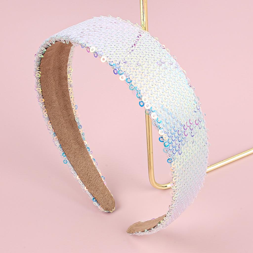 Модные пайеточные повязки на голову Девочки Блестящие 3 см Повязки для волос Девочки Женщины Повязки на голову Дети Дети Украшение для вечеринки Аксессуары для волос