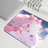 Kawaii Girl Cat Mouse Pad 40X45cm Large Square Computer Office Game Table Mats Rubber Anti-slip Mousepads Small Decor Desk Pads