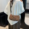 Ladies Corduroy Shoulder Bag With Letter Print Compact Crossbody For Casual Travel