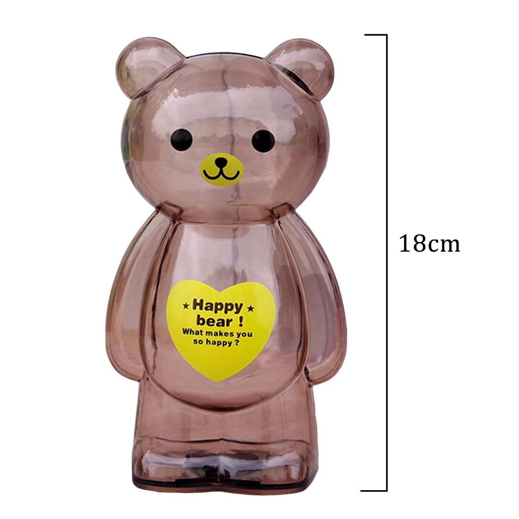 Пластиковые копилки для монет в форме медведя и свиньи, прозрачные, мультяшные, креативный подарок для детей, идеально подходят для подарка на день рождения ребенку