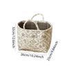 Корзина для хранения из ткани в пасторальном стиле с ручкой, стеганая корзина для белья большой вместимости, портативная корзина для сортировки нижнего белья для дома