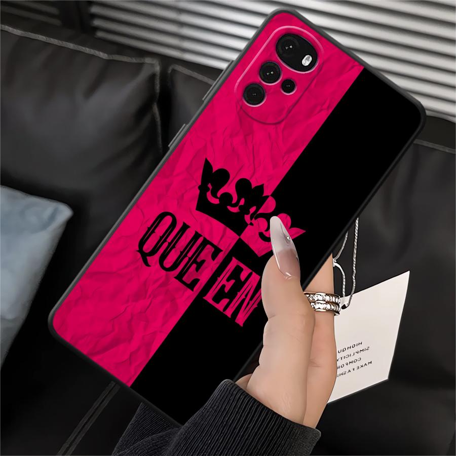 Чехол с буквами 'Crown' для Motorola Moto G52 G51 G73 G50 G71 Edge 20 Pro 30 Lite G53 G30 G60s G22 Edge40 G32