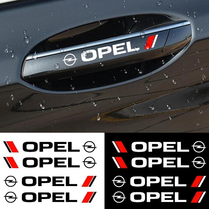 4pcs Car Door Handle sticker Vinyl Decal For Opel Astra H G J Insignia Mokka Zafira Corsa Vectra C D Antara Combo Accessories XL1