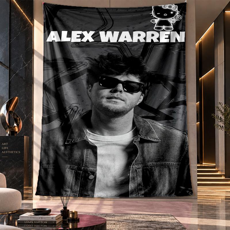 Настенный гобелен, Тканевый фон с принтом Alex Warren для декора комнаты в общежитии, вечеринки