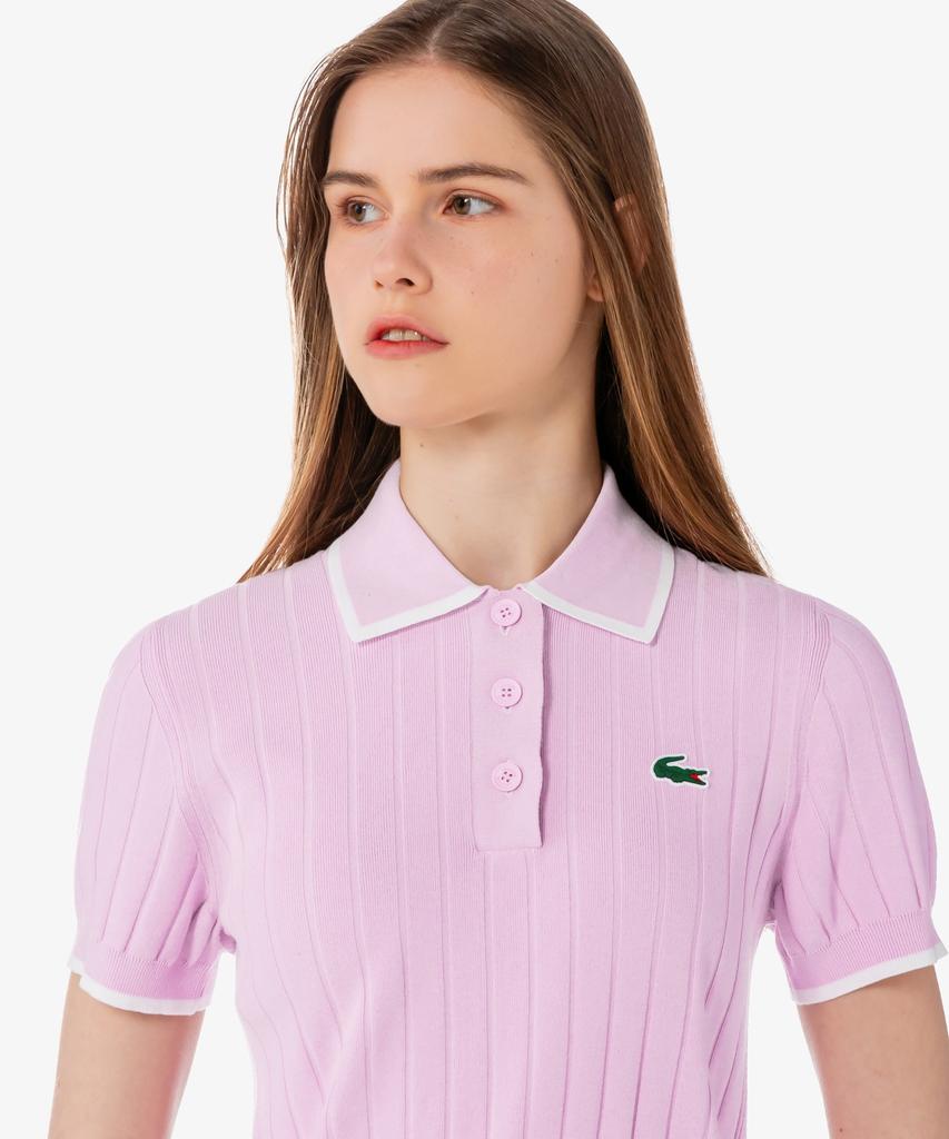 LACOSTE Женский текстурированный гольф с коротким рукавом Af9430-56G 36S
