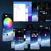 Гибкая светодиодная лента для подсветки днища автомобиля, RGB, подсветка днища, управление звуком через приложение, пульт ДУ, неоновая подсветка, атмосферная лампа для украшения автомобиля, 12 В