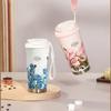 Insulated cup 316 stainless steel coffee cup for girls with large capacity and high appearance, accompanying water cup