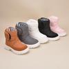 Children's Winter Warm Plush High Top Anti-Slip Casual Snow Boots Children's Good Waterproof Cloth Shoes
